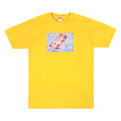 Pre-owned Supreme Float Tee 'yellow'