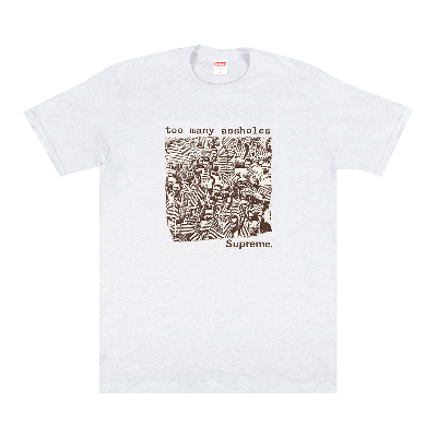 Pre-owned Supreme Too Many Assholes Tee 'ash Grey'