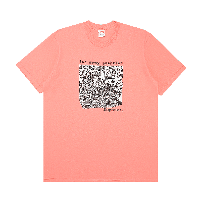 Pre-owned Supreme Too Many Assholes Tee 'bright Coral' In Pink