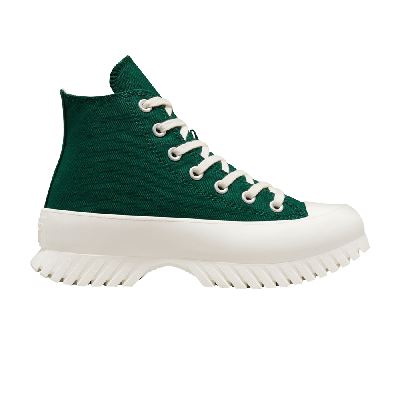 Pre-owned Converse Chuck Taylor All Star Lugged 2.0 Platform High 'midnight Clover' In Green