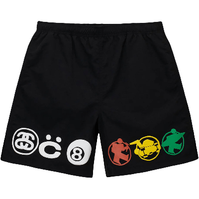 Pre-owned Stussy X Cactus Plant Flea Market Icon Watershort 'black'