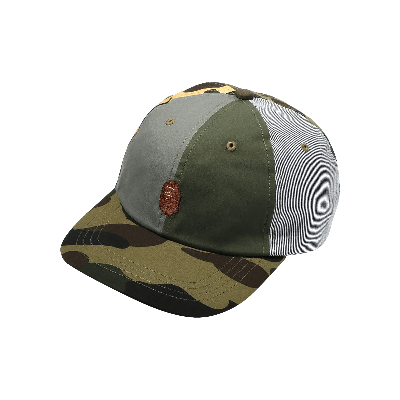 Pre-owned Bape Crazy Panel Cap 'multicolor' In Multi-color