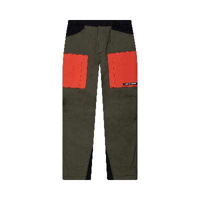 Pre-owned Ambush Panelled Cargo Pants 'khaki' In Tan