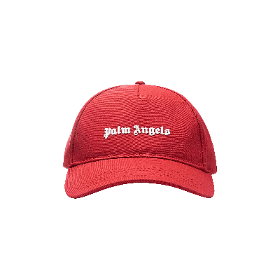 Pre-owned Palm Angels Classic Logo Cap 'red/silver'