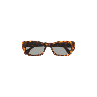 Pre-owned Super By Retrofuture Amata Sunglasses 'spotted Havana' In Brown