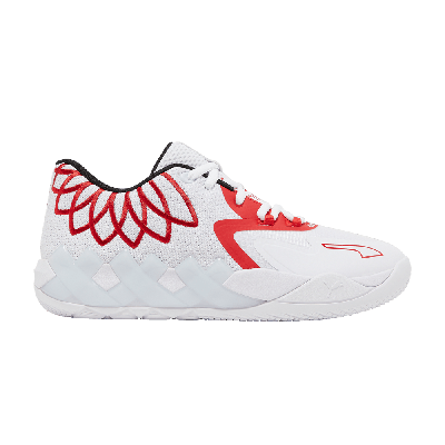 Pre-owned Puma Mb.01 Lo 'team Colors - White High Risk Red'