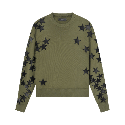 Pre-owned Amiri Chemist Crew 'military Green'