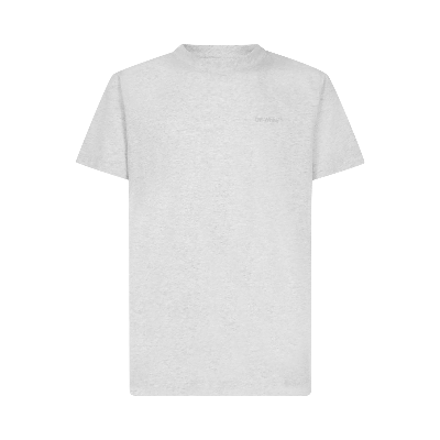 Pre-owned Off-white Diag Tab Slim Tee 'melange Grey'