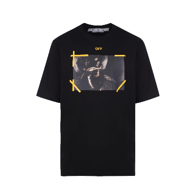 Pre-owned Off-white Diag Arrow Caravaggio Mercy Skate Tee 'black/white'