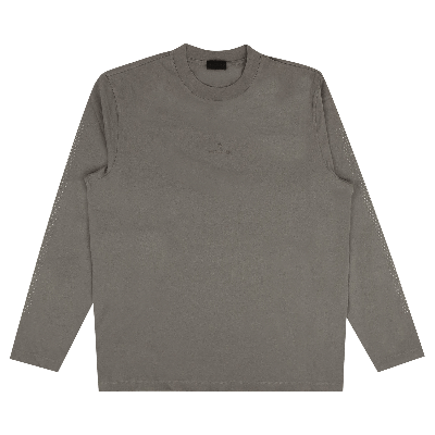 Pre-owned Moncler Dotted Long-sleeve Logo T-shirt 'grey'
