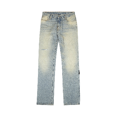 Pre-owned Off-white Distressed Dirty Jean 'blue'
