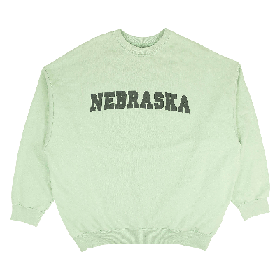 Pre-owned Raf Simons Nebraska Crewneck Sweatshirt 'green'
