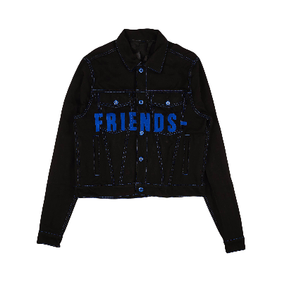 Pre-owned Vlone Friends Embroidered V Graphic Jacket 'blue'