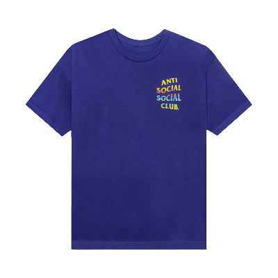 Pre-owned Anti Social Social Club Thermal Internal T-shirt 'purple'