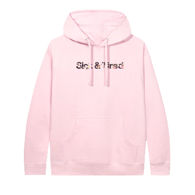 Pre-owned Anti Social Social Club Self Conclusion Hoodie 'pink'