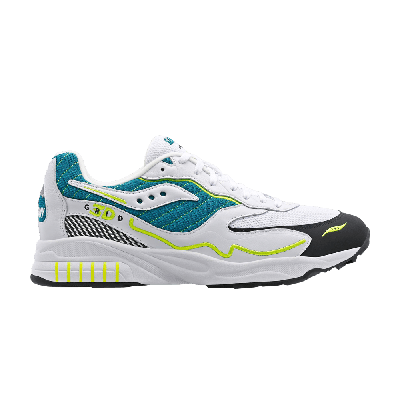 Pre-owned Saucony 3d Grid Hurricane 'white Green'