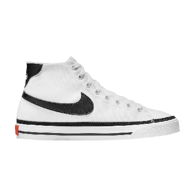 Pre-owned Nike Court Legacy Canvas Mid 'white Black'