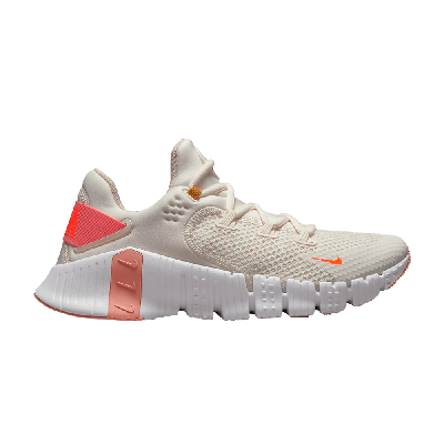 Pre-owned Nike Wmns Free Metcon 4 'sail Total Orange' In Cream