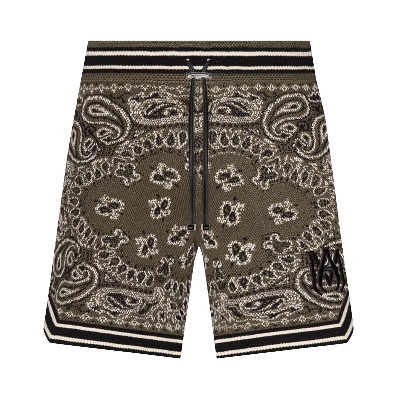 Pre-owned Amiri Bandana Shorts 'green'