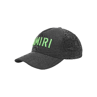 Pre-owned Amiri Arts Stencil Trucker Hat 'military Green'