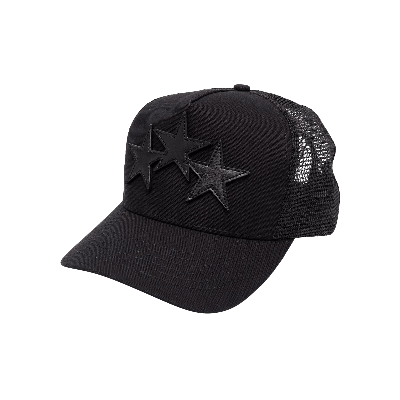 Pre-owned Amiri 3 Star Trucker Hat 'black'