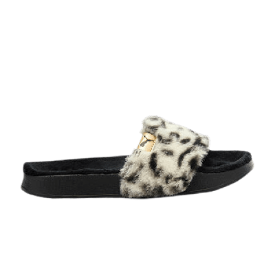 Pre-owned Puma Ylm X Wmns Leadcat Fluff Slide 'safari' In Black