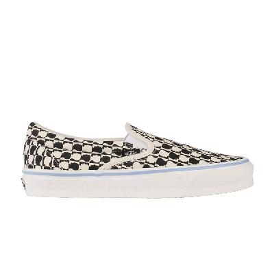 Pre-owned Vans Brain Dead X Og Classic Slip-on Lx 'black White Checkerboard'