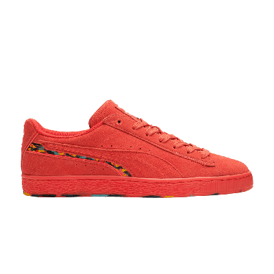 Pre-owned Puma Suede 'displaced - Cherry Tomato' In Red