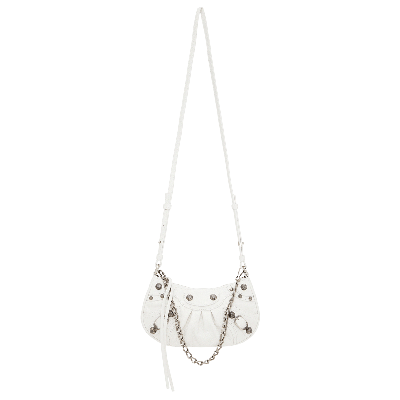 Pre-owned Balenciaga Le Cagole Mini Shoulder Bag 'optic White'