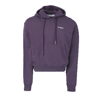 Pre-owned Off-white Caravaggio Crowning Over Hoodie 'aubergine' In Purple
