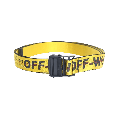 Pre-owned Off-white Classic Industrial Belt 'yellow/black'