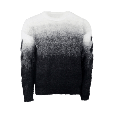 Pre-owned Off-white Diag Arrow Brushed Knit Crew 'black/black'