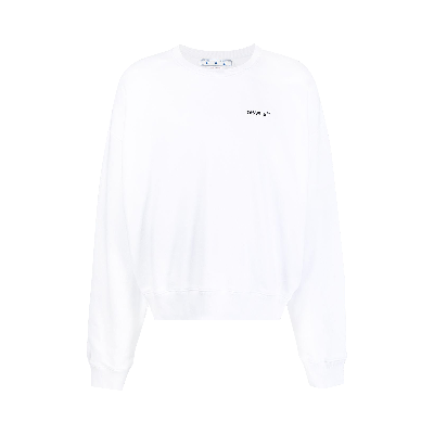 Pre-owned Off-white Caravaggio Arrow Over Crewneck 'white/black'