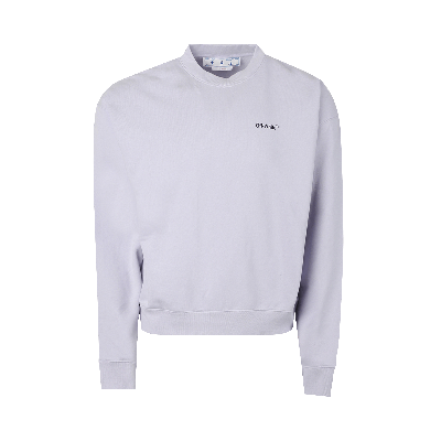 Pre-owned Off-white Caravaggio Arrow Over Crewneck 'dusty Lilac/black' In Purple