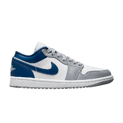 Pre-owned Air Jordan Wmns  1 Low 'french Blue' In Grey