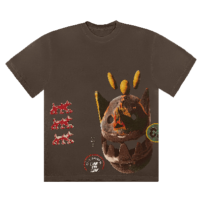 Pre-owned Cactus Jack By Travis Scott Never Backward Tee 'brown'