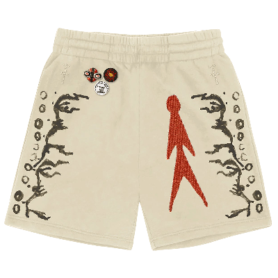 Pre-owned Cactus Jack By Travis Scott Character Shorts 'off White' In Cream