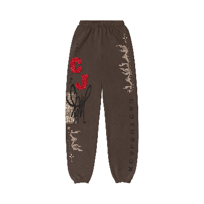 Pre-owned Cactus Jack By Travis Scott Cj Flare Sweatpants 'brown'