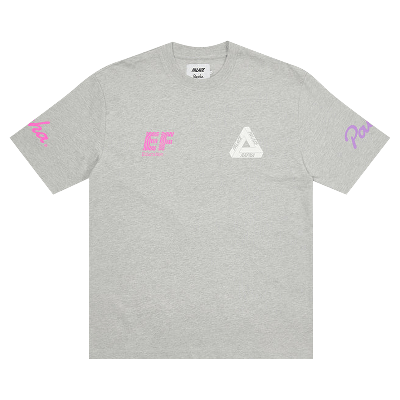 Pre-owned Palace X Rapha Ef Education First T-shirt 'grey'