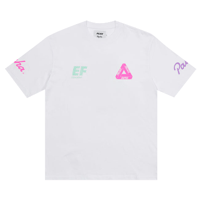 Pre-owned Palace X Rapha Ef Education First T-shirt 'white'