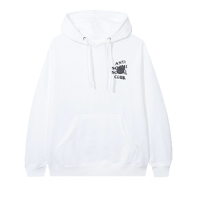 Pre-owned Anti Social Social Club Bat Emoji Hoodie 'white'