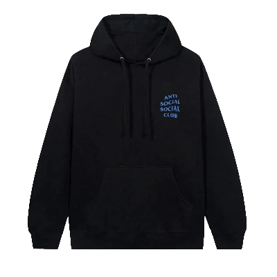 Pre-owned Anti Social Social Club Love Stain Hoodie 'black'