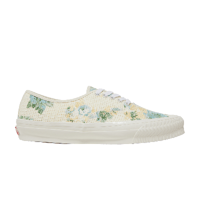 Pre-owned Vans Kith X Og Authentic Lx 'vintage Roses' In Cream