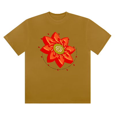 Pre-owned Cactus Jack By Travis Scott Flower T-shirt 'tan'