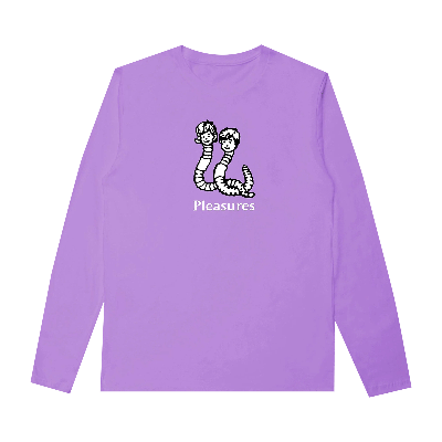 Pre-owned Pleasures Mud Pigment Long-sleeve T-shirt 'violet' In Purple