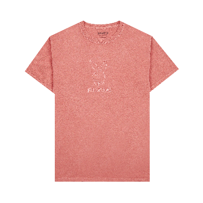 Pre-owned Pleasures X Playboy Entertainment Pigment Dye T-shirt 'red'