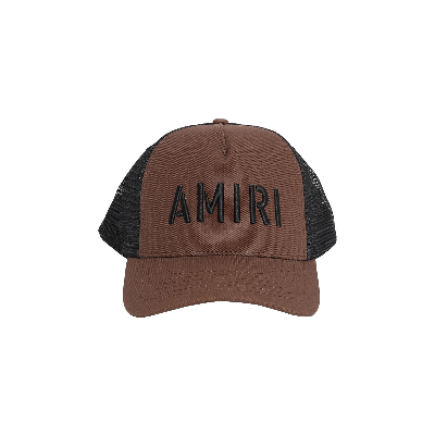 Pre-owned Amiri Arts Stencil Trucker Hat 'shitake' In Grey