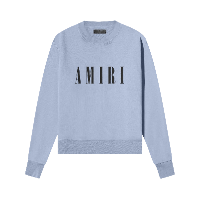 Pre-owned Amiri Core Logo Crew 'dusty Blue'