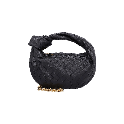 Pre-owned Bottega Veneta Mini Jodie Chain Bag 'black/gold'