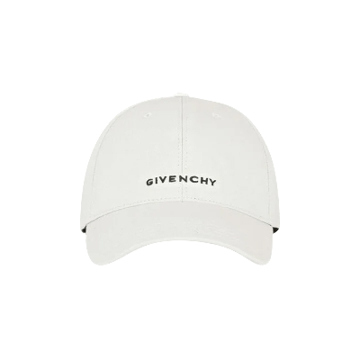 Pre-owned Givenchy Curved Cap With Embroidered Logo 'white'